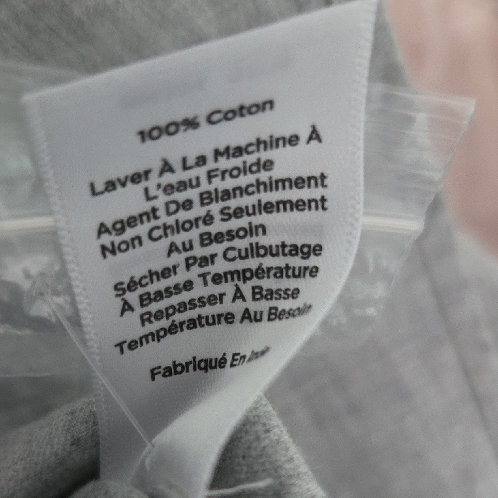 Talbots Gray Shirt with White and Red Accents - Picture 7 of 7